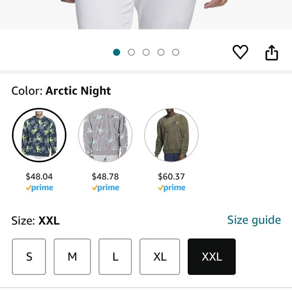 ⛳️ New Adidas Men's Oasis Crew Golf Sweatshirt - Picture 13 of 13